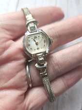 Gruen 1930s Ladies Watch, 2 Diamond Beautiful Style And Good Shape! Not Working