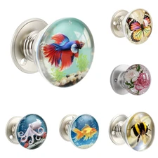 Kitchen Cabinet Door Knobs Hardware Knobs Handles Round Cupboard Drawer Pulls US