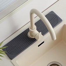 Stone Faucet Mat for Kitchen Sink, Faucet Mat Fast Drying Diatomite, Sink Spl...