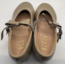 BLOCH Tap shoes Size 9 1/2 Tan Mary Jane Children Techno Tap 5H