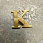 Civil War US Army Kepi Badge Pin Company K Indian Wars Original