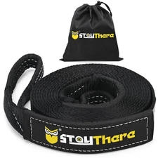 Tow Recovery Strap, Heavy Duty with 30,000 lb Capacity-Emergency Towing Rope ...