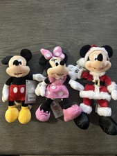 Walt Disney World 9-inch Mickey Mouse And Mini Mouse Plush Toy Lot New With Tags