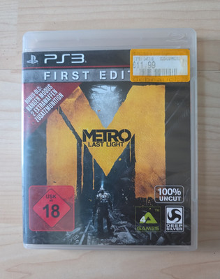 Deep Silver Metro Last Light First Edition PS3, PAL, USK 18, Uncut, Extras