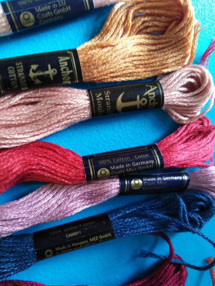 LUCKY DIP ANCHOR Embroidery Thread - 10 Skeins all different Unused. - Image 2 of 2