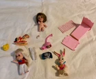 Vintage Mattel Liddle Kiddles Dolls Clothes Rabbit Horse Accessories Lot