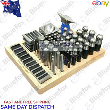 56pc Dapping Punch Set Jumbo Doming & Steel Swage Block Pro Jewelry Forming Kit