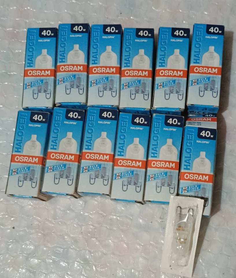 Osram 12 Lampadine Halopin da forno 40W 230V Attacco G9 - Immagine 4 di 4