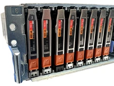 EMC SAE 25x 2.5'' SAS SATA SSD Server Hard Drive Array Expansion JBOD W/Caddies