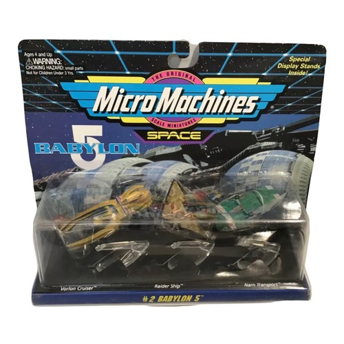 Micro Machines Space # 2 Babylon 5 Galoob 65620 Vorlon Cruiser Narn Raider Ship - Imagen 1 de 3