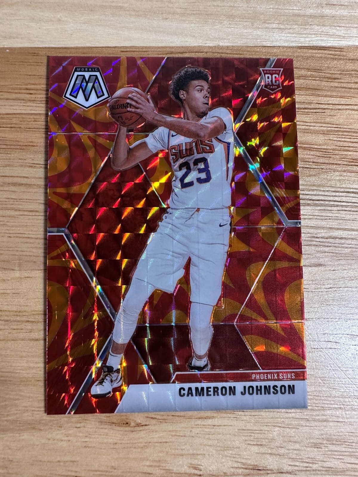 2019-20 Panini Mosaic - Rookies Cameron Johnson #203 Reactive Orange Prizm (RC)