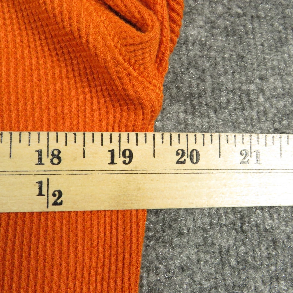 Camisa Faded Glory Niños 2XL Naranja Manga Larga Cuello Redondo Pullover Térmico Foto 4 de 4