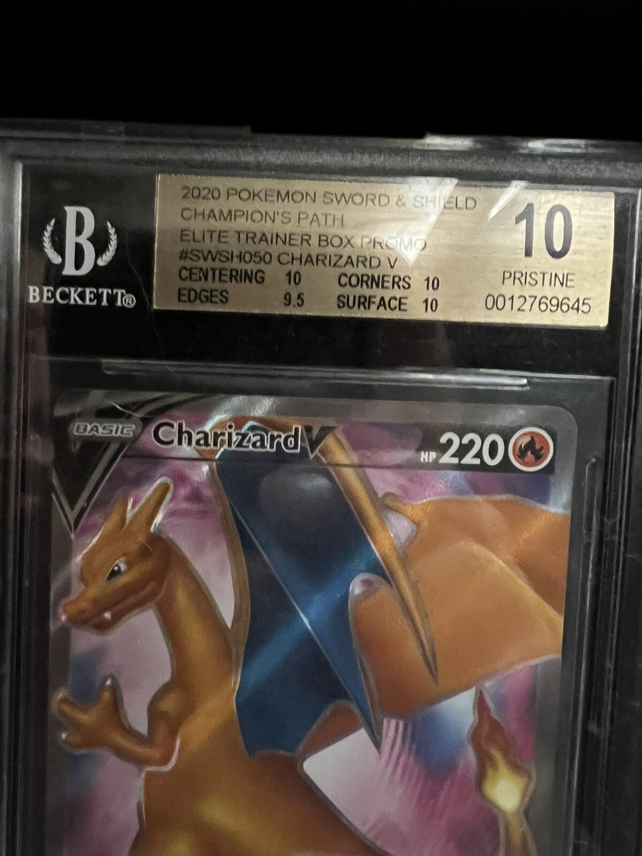 2020 Pokemon Champion's Path Charizard V Promo BGS 10 PSA 10