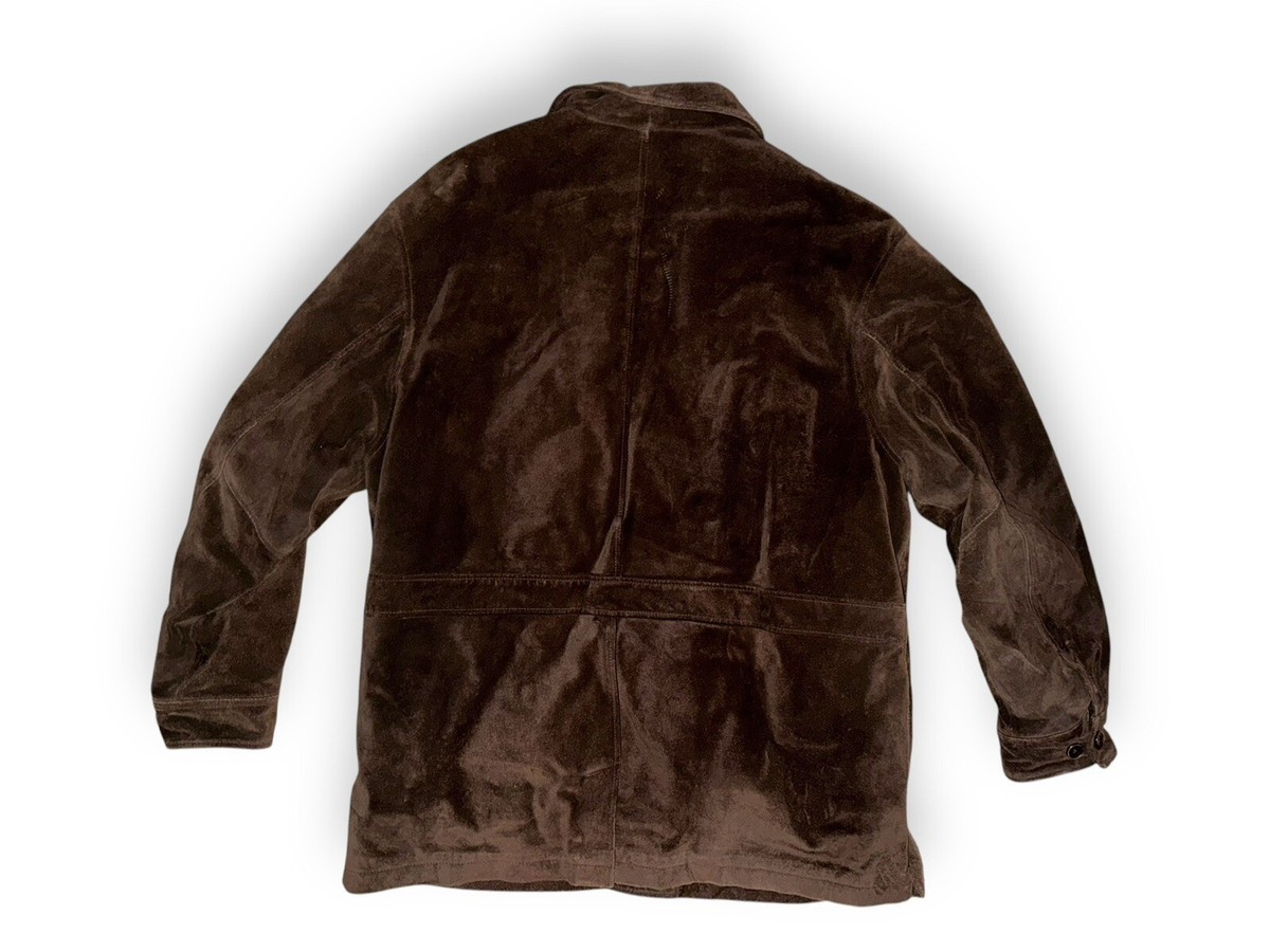 [名作OLD GAP] LEATHER CAR COAT BROWN Vintage 90s GAP Genuine Leather Jacket Size M Brown Coat