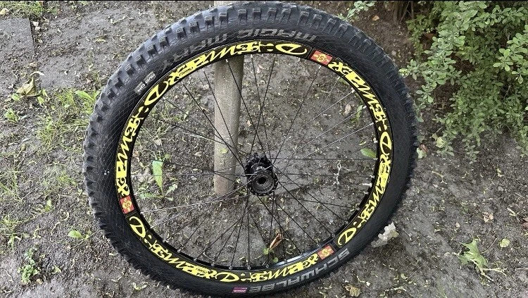 Mavic Deemax 12-150cm Mit Hope Narbe Komplett Laufrad😍 Schwarz Gelb