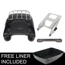 King Trunk Pad Mount Light &Speakers Fit For Harley Road Glide 14+