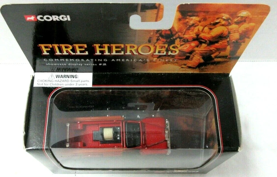 CORGI CS90011 FIRE HEROES 1953 MACK B OPEN PUMPER BOSTON F.D. NEW - Image 2 of 3
