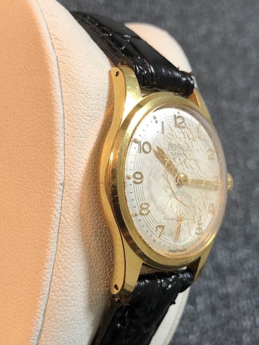 Vintage Swiss Pontiac Nageur Mechanical 30mm Watch Sub Dial Second