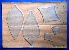 Random Stained Glass Bevel Cluster PBC 823