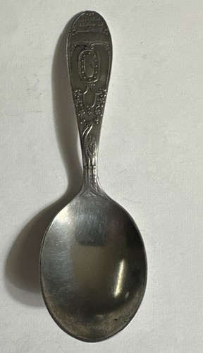 Vintage Wm Rogers Birth Of Record 9-26-40 Baby Spoon