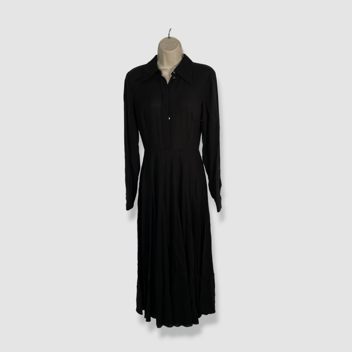 michael kors black shirt dress Michael Kors Georgette Belted Shirtdress