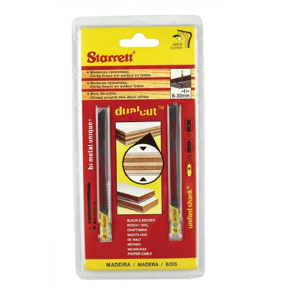 Starrett dual sale cut jigsaw blades