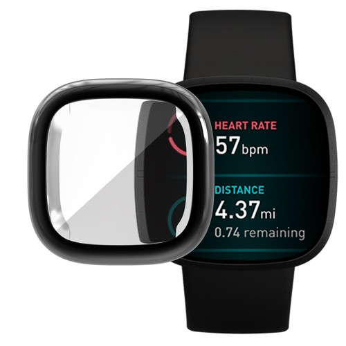 Protective Case For Fitbit Versa 3 /Sense Screen Protector Bumper TPU Full Cover - Photo 13 sur 24