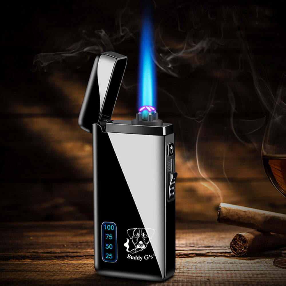 With Electronic Arc Cigarette Lighter