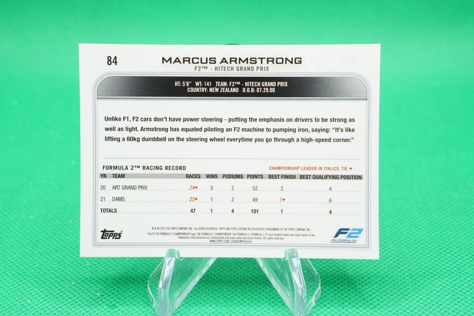 (2 Cards) 2022 Topps Chrome Sapphire Future Stars #84 Marcus Armstrong CDW - Image 4 of 4