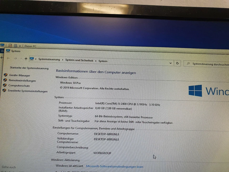 Fujitsu Neu 256GB SSD Home Office PC i5 4x3,10GHz 8GB Windows 10 Büro Computer - Bild 4 von 4