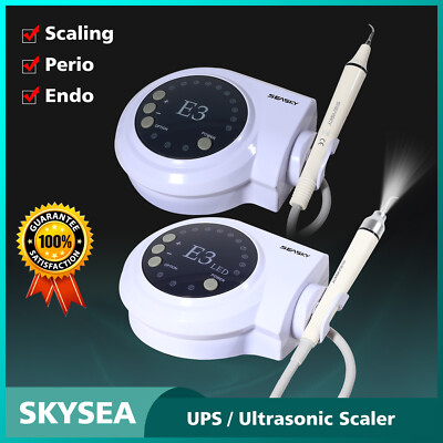 Dental Ultrasonic Scaler (LED Fiber Optic) Handpiece & 5*Tips fit Cavitron EMS E
