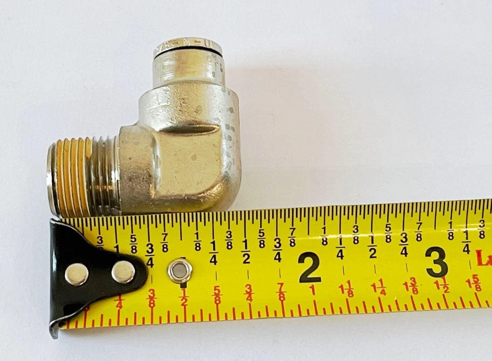 (2) NORGREN DOT Male Elbow 3/8" Tube OD X 3/8" NPT Male Push-to-Connect Fitting - Image 4 of 4