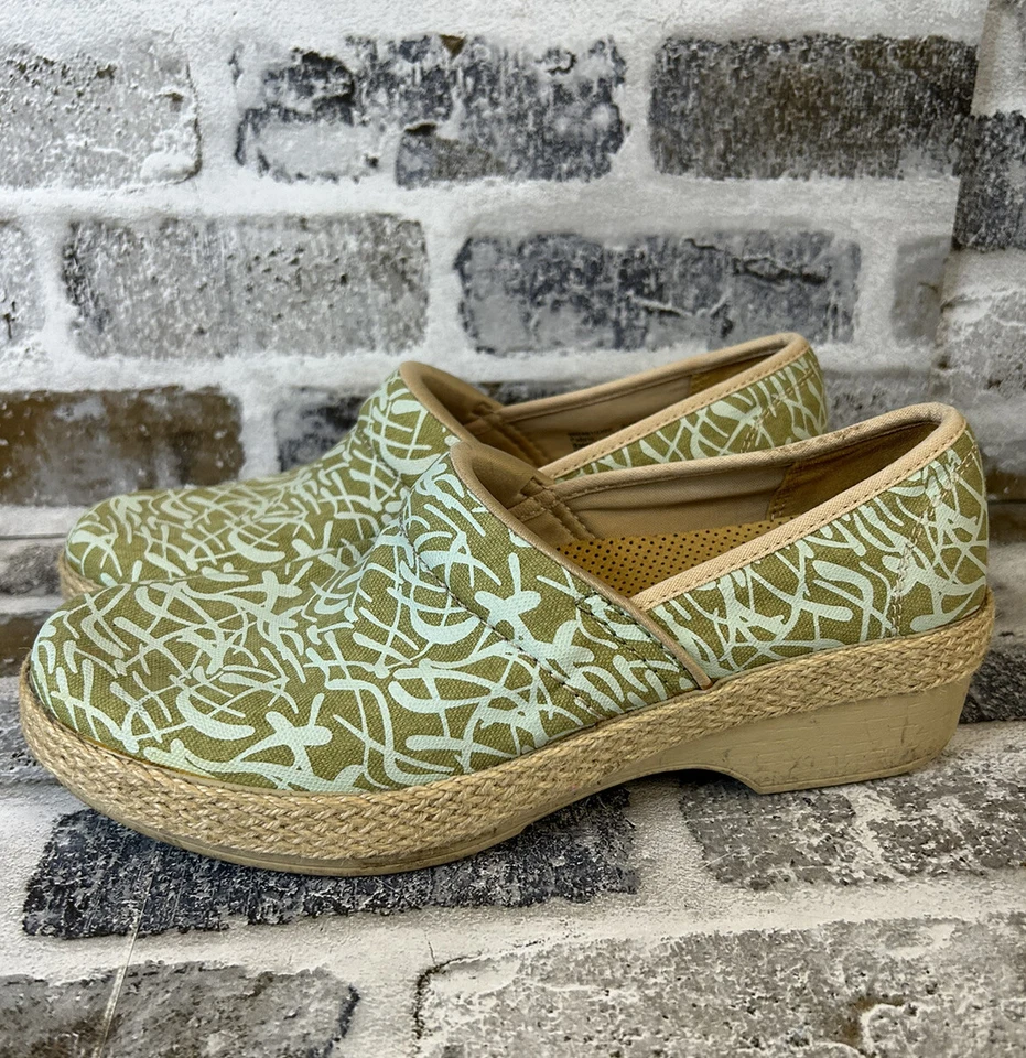 Zueco informal sin cordones Dansko para mujer verde 66045 tela punta redonda talla 40 EUR Foto 2 de 4