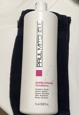 Paul Mitchell Super Strong Conditioner Strengthens-Rebuilds 33.8 oz Liter