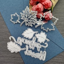 Thanksgiving Fall Metal Die Cuts for Card Making Embossing Stencils Includes ...
