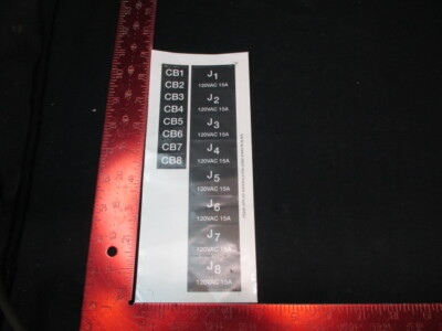 Applied Materials (AMAT) 0060-21483 LABEL SET, GEN RACK OUTLETS | eBay