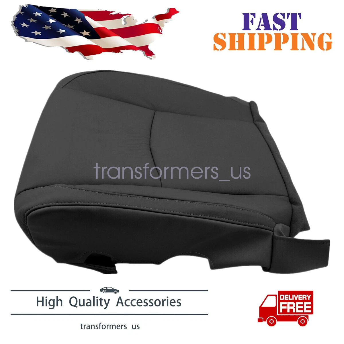 Driver & Passenger Bottom Seat Covers For 2003-2009 Lexus RX330, RX350, RX400h