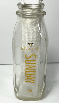 Shatto Milk Bottle SUNDAY Kansas City CHIEFS Glass 2020 Mahomes Limited Edition