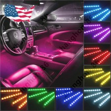 Rgb Led Glow Car Interior Lamp Under Dash Foot Well Seats Inside Led Lightkit Xg