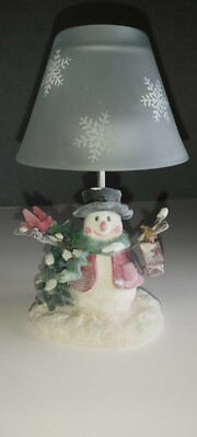 Avon Snowman Candle Lamp, Gift Collection De Cadeaux
