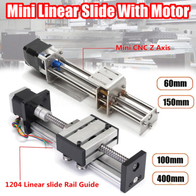Ball Screw Linear CNC Slide Stroke 60mm-400mm Long Stage Actuator Stepper Motor