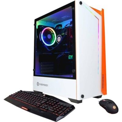 CyberPowerPC Gaming Desktop Intel Core i7 9700K 16GB NVIDIA 2TB HDD + 500GB SSD