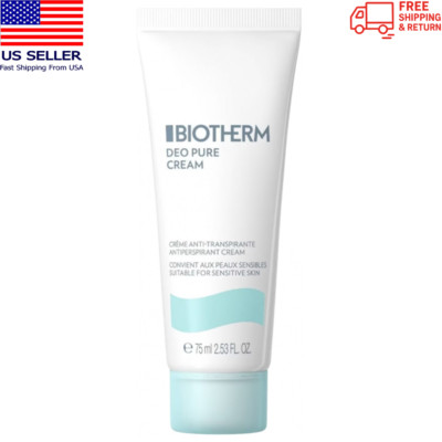 Biotherm Deo Pure Antiperspirant Cream 75ml / 2.53oz EXP. 10/2027