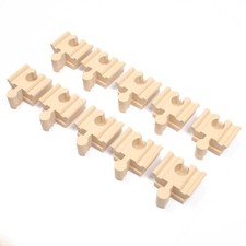 10 Steckverbinder für Holzeisenbahnen & Lego - passend für Eichhorn, Brio,...