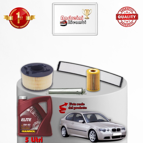 Kit Wartung ÖLfilter Und ÖL BMW 3Er E46 318 Ti Compact 105KW 143PS 2002-image