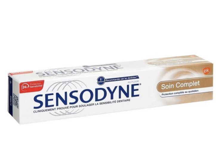 Dentifrice Sensodyne soulagement dents sensibles et gencives douloureuses tripack 3 x 75ml