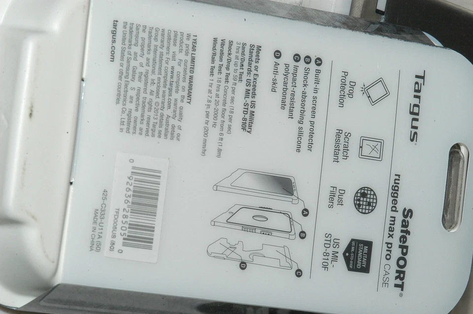 Funda resistente Targus SafePort Max Pro para Galaxy S4 TFD005US contratista militar Foto 2 de 2