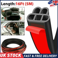 16ft Car Seal Edge Trim Lock Rubber Auto Door Guard Molding Strip Edge Protector