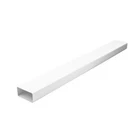 1m of White 110 x 54mm Flat Channel Rectangular Ducting Tube - CHEAPER FOR QTY