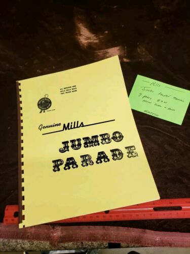 MILLS JUMBO PARADE SERVICE MANUAL SLOT MACHINE MILLS MANUAL ANTIQUE SLOT 8 pages - Picture 6 of 6